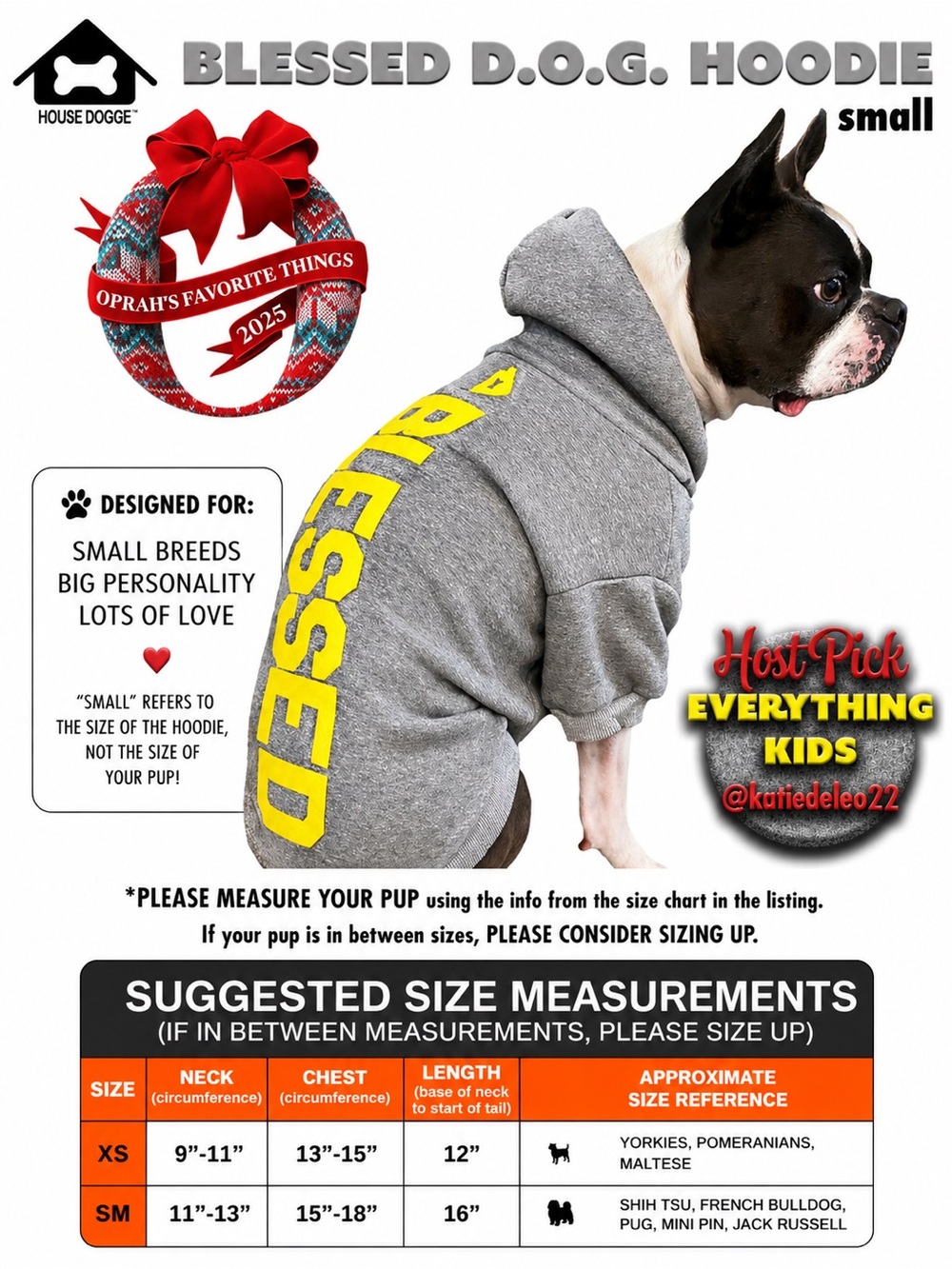 HOUSE DOGGE BLESSED D.O.G. HOODIE